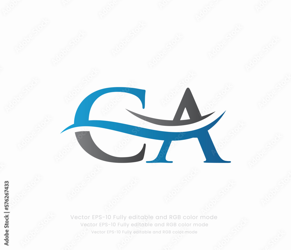 Letter C A Linked Logo Letter C A Linked Logo