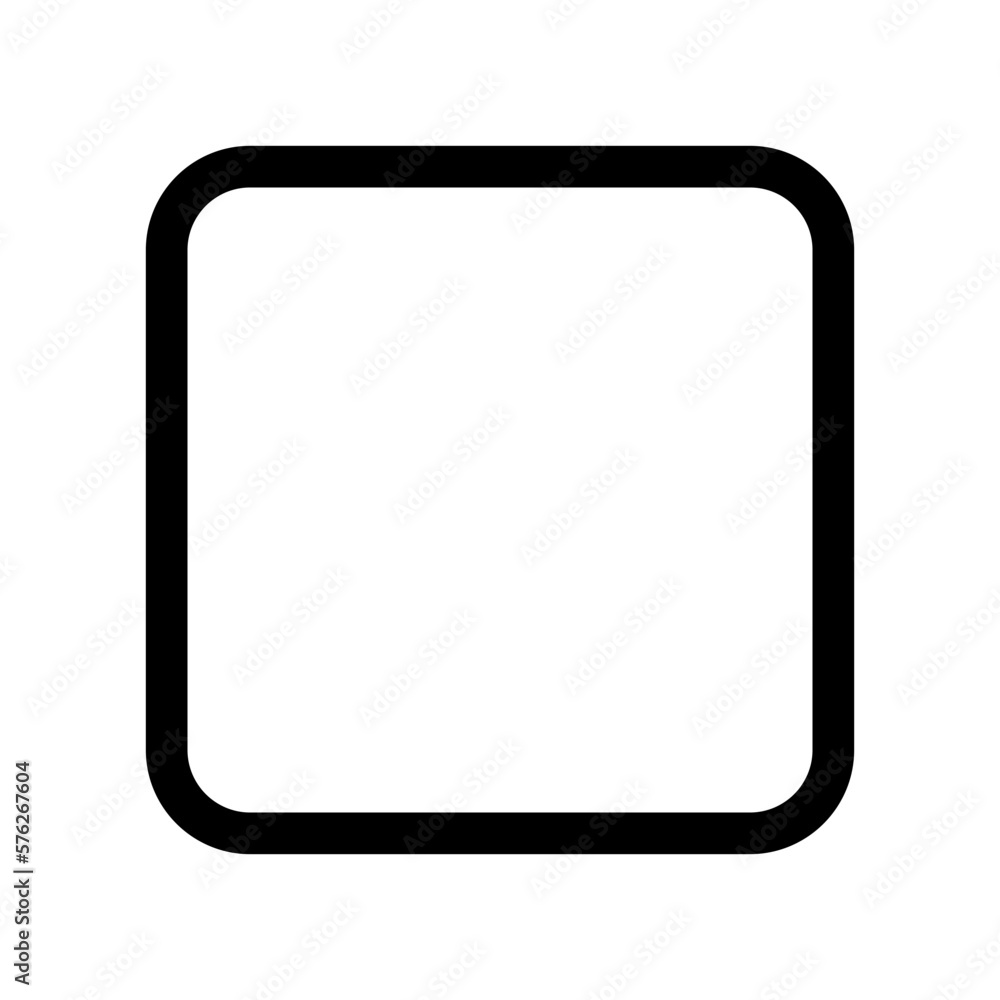 Editable vector stop button icon. Black, transparent white background. Part of a big icon set family. Perfect for web and app interfaces, presentations, infographics, etc
