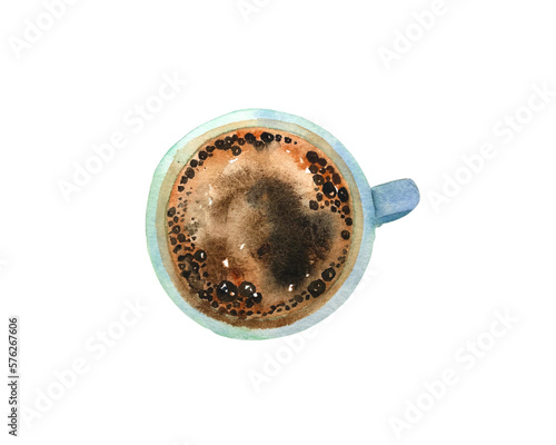 cup of coffee © Aekkasit watercolors