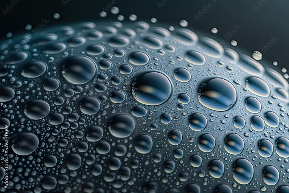 Water drops on glass. Generative AI Water drops on glass. Generative AI