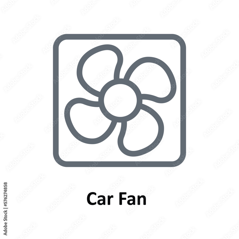 Car Fan Vector Outline Icons. Simple stock illustration stock Car Fan Vector Outline Icons. Simple stock illustration stock