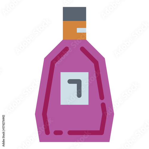 whisky flat icon style
