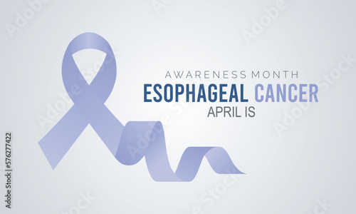  Esophageal Cancer Awareness Calligraphy Poster Design.April is Cancer Awareness Month.
