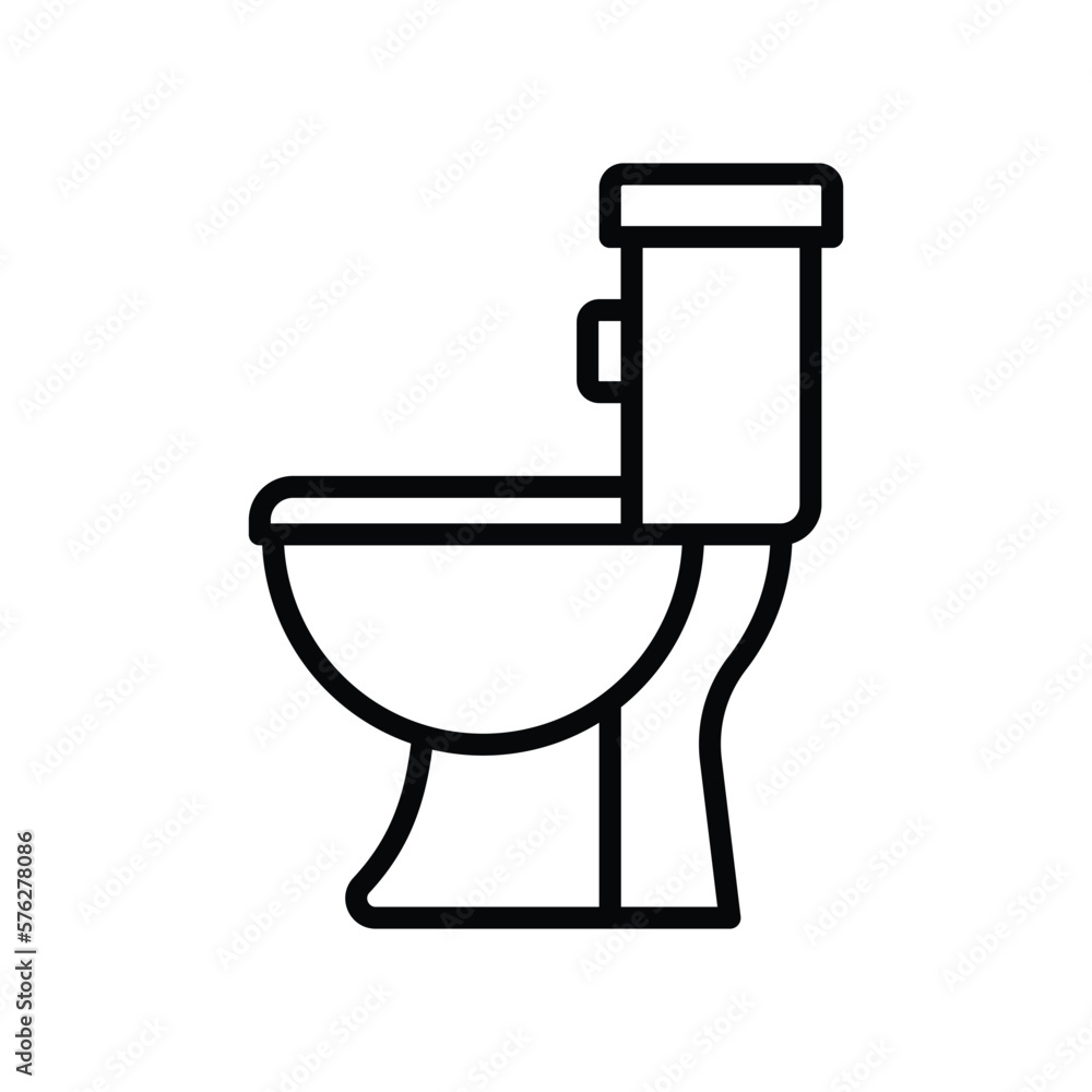 toilet icon vector design template in white background toilet icon vector design template in white background