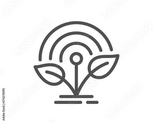 Incubator line icon. Incubate business sign. Startup technology symbol. Quality design element. Linear style incubator icon. Editable stroke. Vector