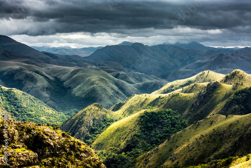 mountainous landscape of the Malolotja Nature Reserve in Swaziland (Eswatini) photo