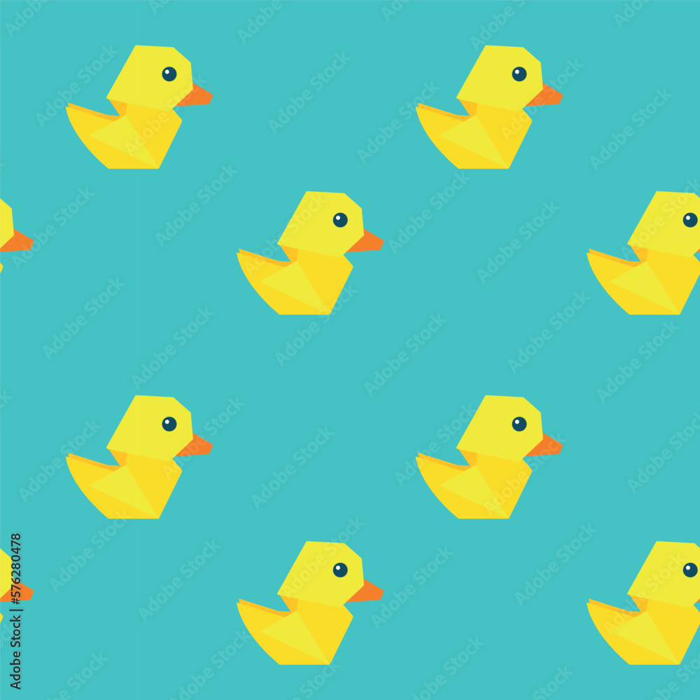 Yellow rubber duck motif