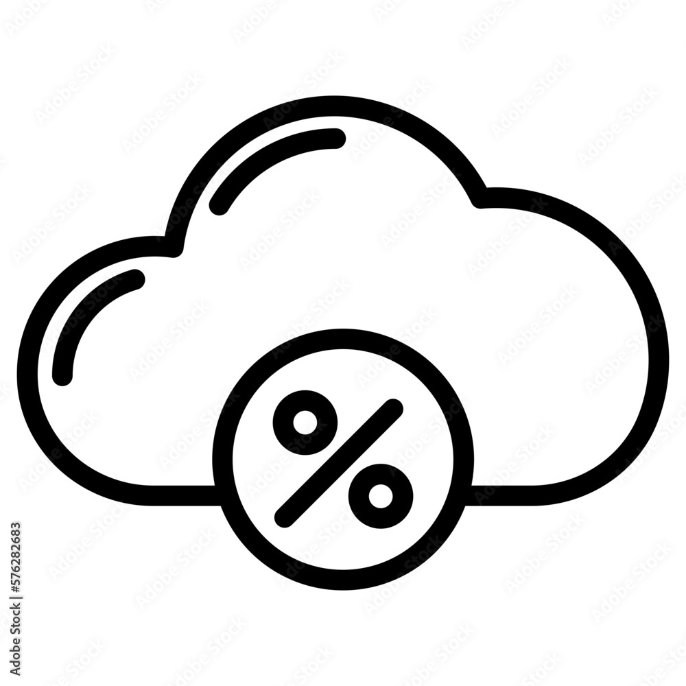 cloud discount icon