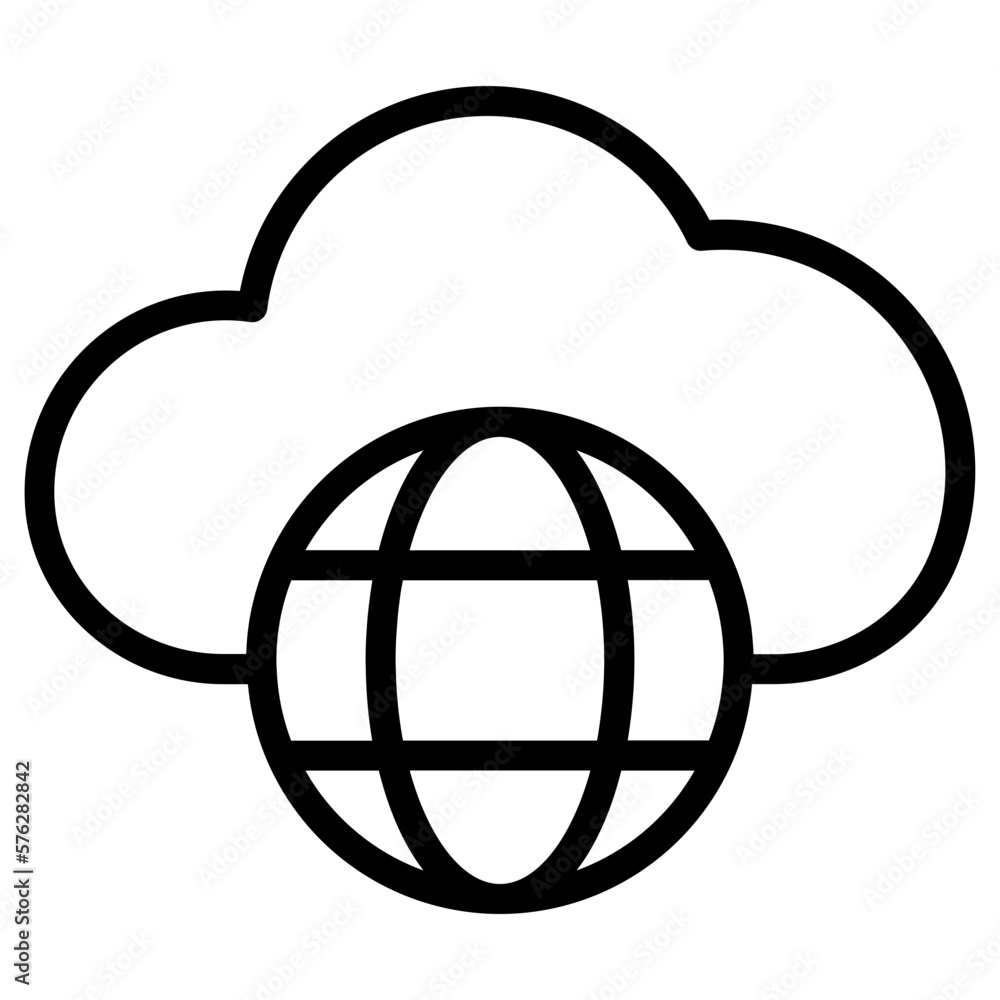 cloud world icon cloud world icon