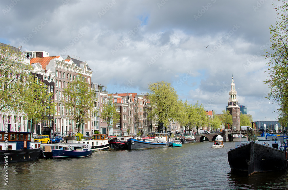 Fototapeta premium Canales de Amsterdam