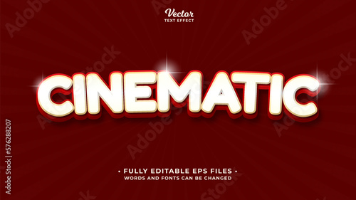 cinematic text effect editable eps cc