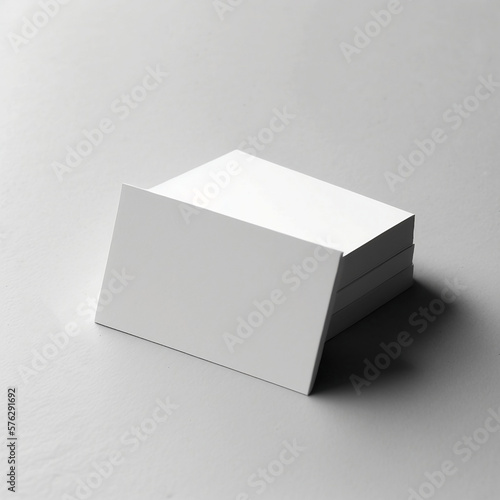 Professional Blank White Business Card Mockup for Your Corporate Branding Needs