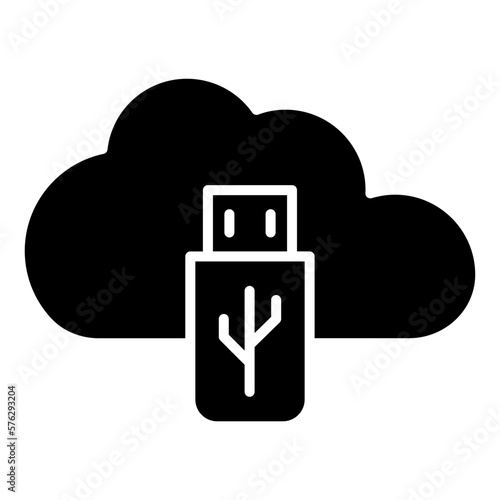 cloud usb icon