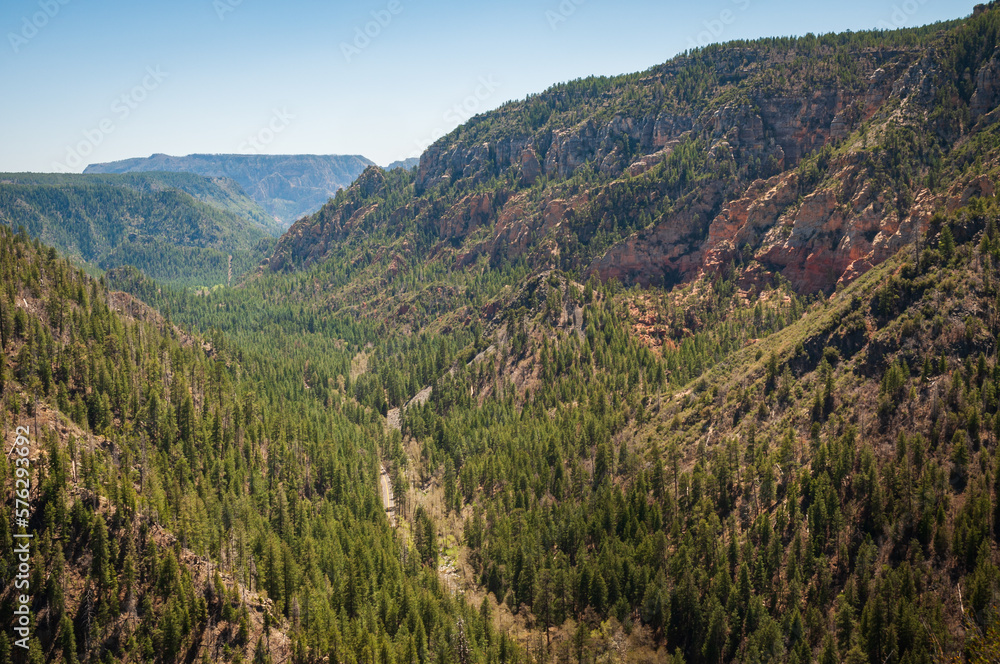 View Down Oak Creek Canyon