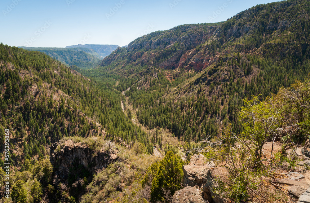 View of the Valley at Oak Creek Canyon