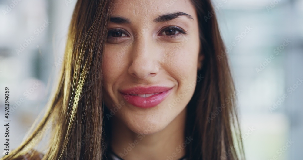 Beautiful, smiling and young female face feeling confident and charming. Portrait of a laughing woman head with a pretty smile, white teeth and good oral health. Closeup of a happy hispanic lady Beautiful, smiling and young female face feeling confident and charming. Portrait of a laughing woman head with a pretty smile, white teeth and good oral health. Closeup of a happy hispanic lady