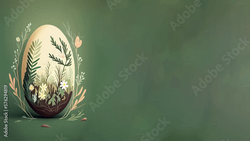 Easter eggs banner background, color, colorful, vector illustration, eastern celebration graphic design