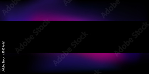 Black wide banner with wide copy space