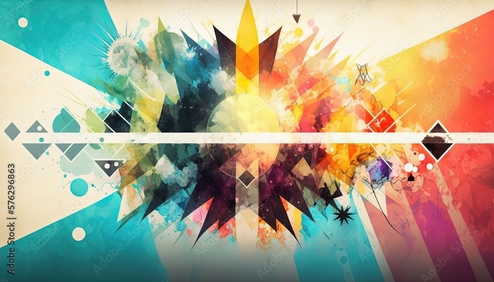 abstract grunge starburst style background with color splash, vintage retro tone color, Generative Ai abstract grunge starburst style background with color splash, vintage retro tone color, Generative Ai