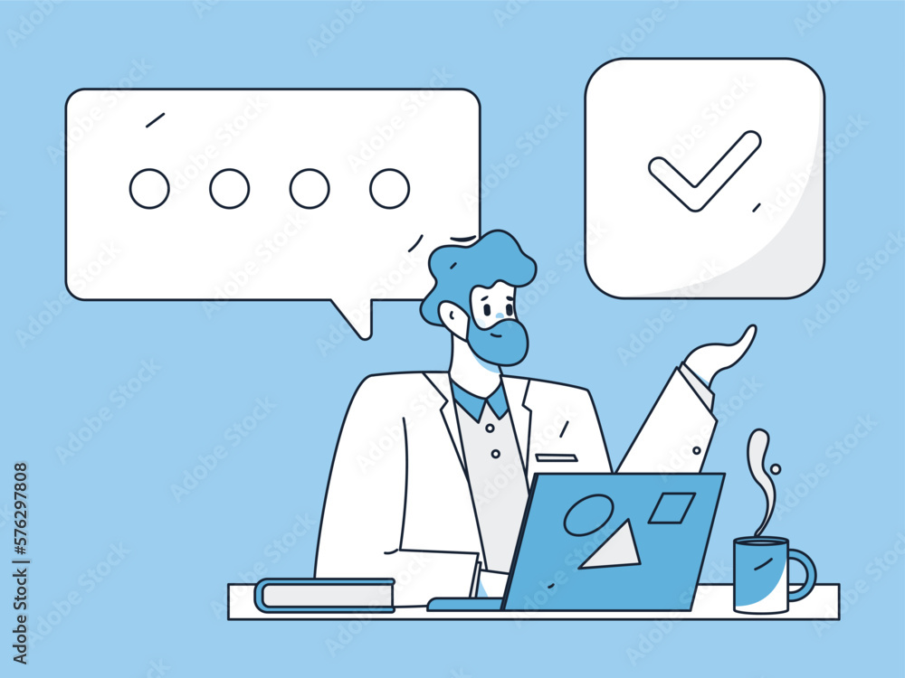 Business people working in flat vector concept operation hand drawn illustration
Business people working in flat vector concept operation hand drawn illustration
