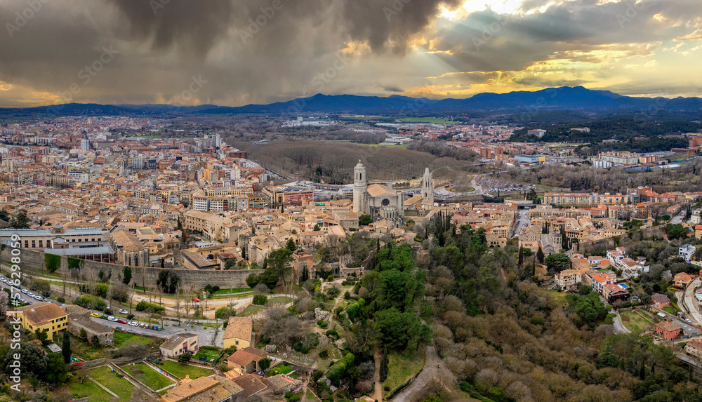 Girona a vista de dron
