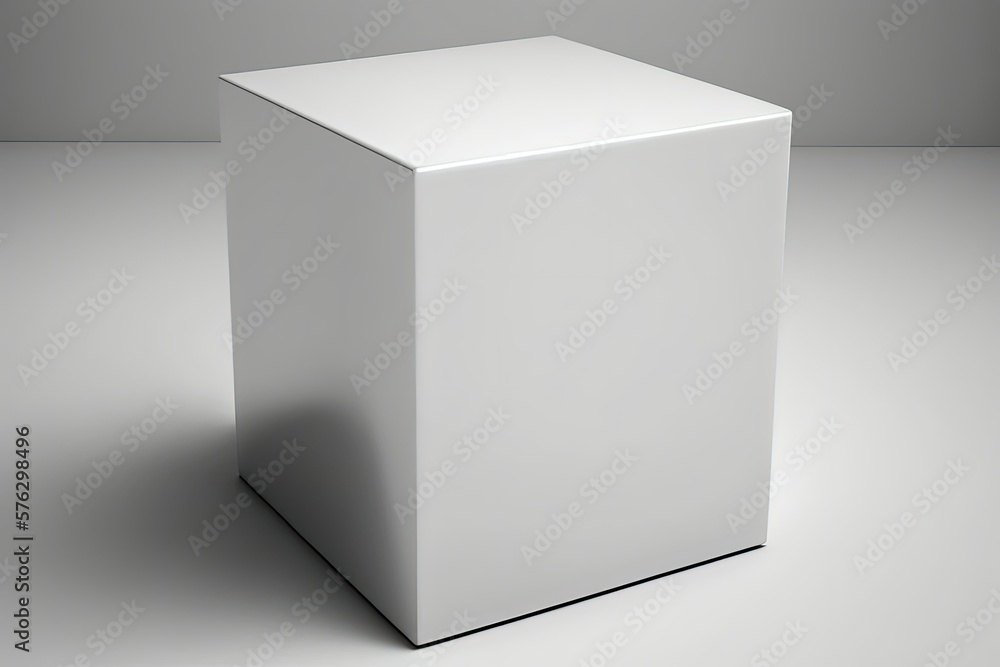 The Pedestal Cube Form as a Template. Studio Setup for Advertising Purposes. Generative AI The Pedestal Cube Form as a Template. Studio Setup for Advertising Purposes. Generative AI