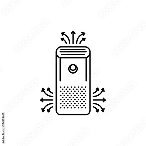 Air ionizer color line icon. Kitchen device.