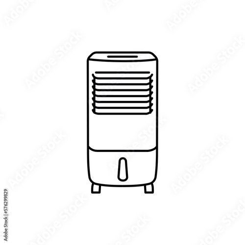 Floor conditioner color line icon. Kitchen device.