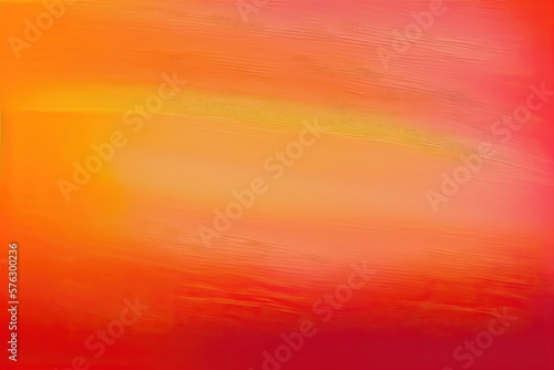 Abstract background art, orange and red gradient paint. Generative AI
