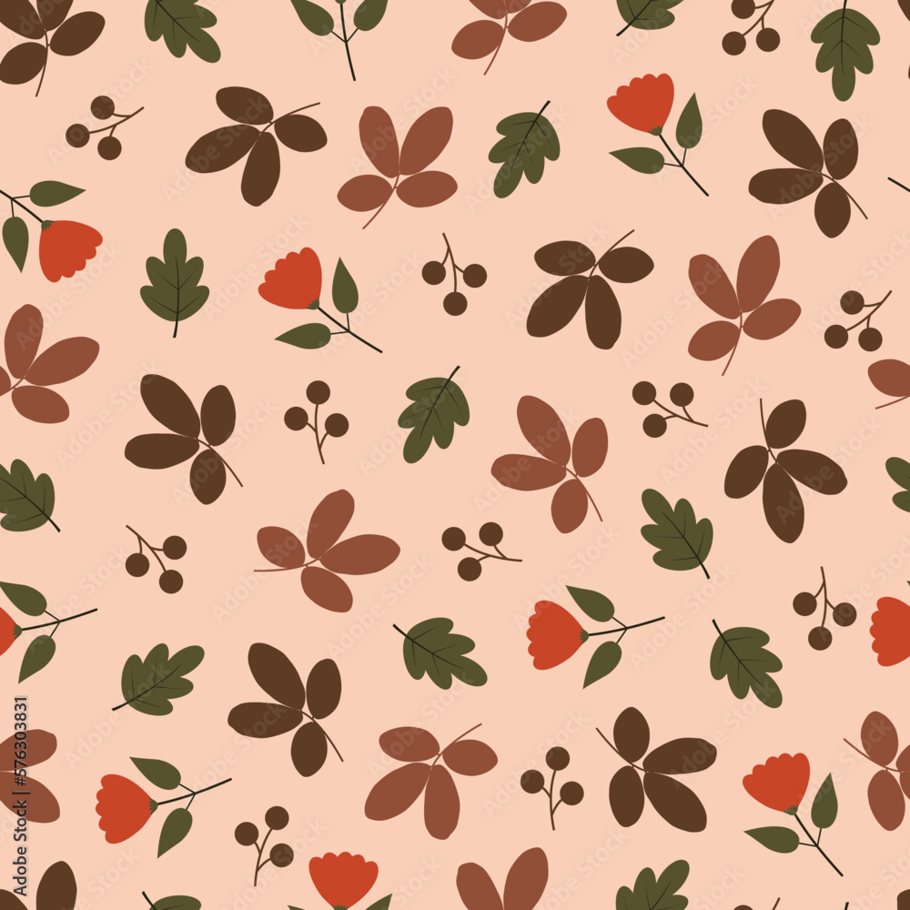 Dainty floral seamless pattern design. Artistic ornate leaves. Exquisite foliage repeat texture background for surface printing Dainty floral seamless pattern design. Artistic ornate leaves. Exquisite foliage repeat texture background for surface printing