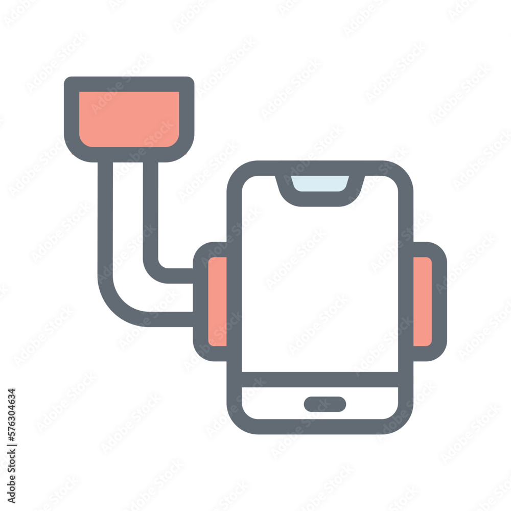 Phone Holder Vector Fill Outline Icons. Simple stock illustration stock Phone Holder Vector Fill Outline Icons. Simple stock illustration stock