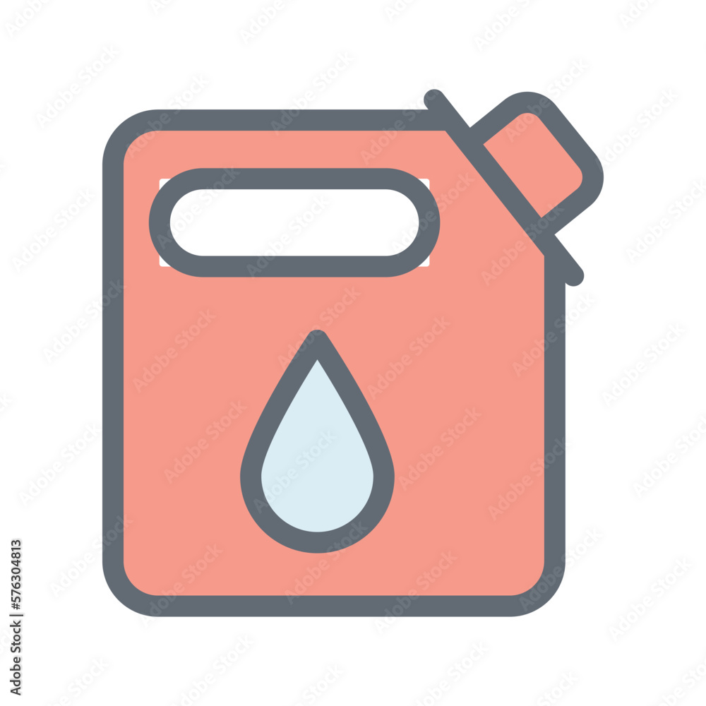 Fuel Can Vector Fill Outline Icons. Simple stock illustration stock Fuel Can Vector Fill Outline Icons. Simple stock illustration stock