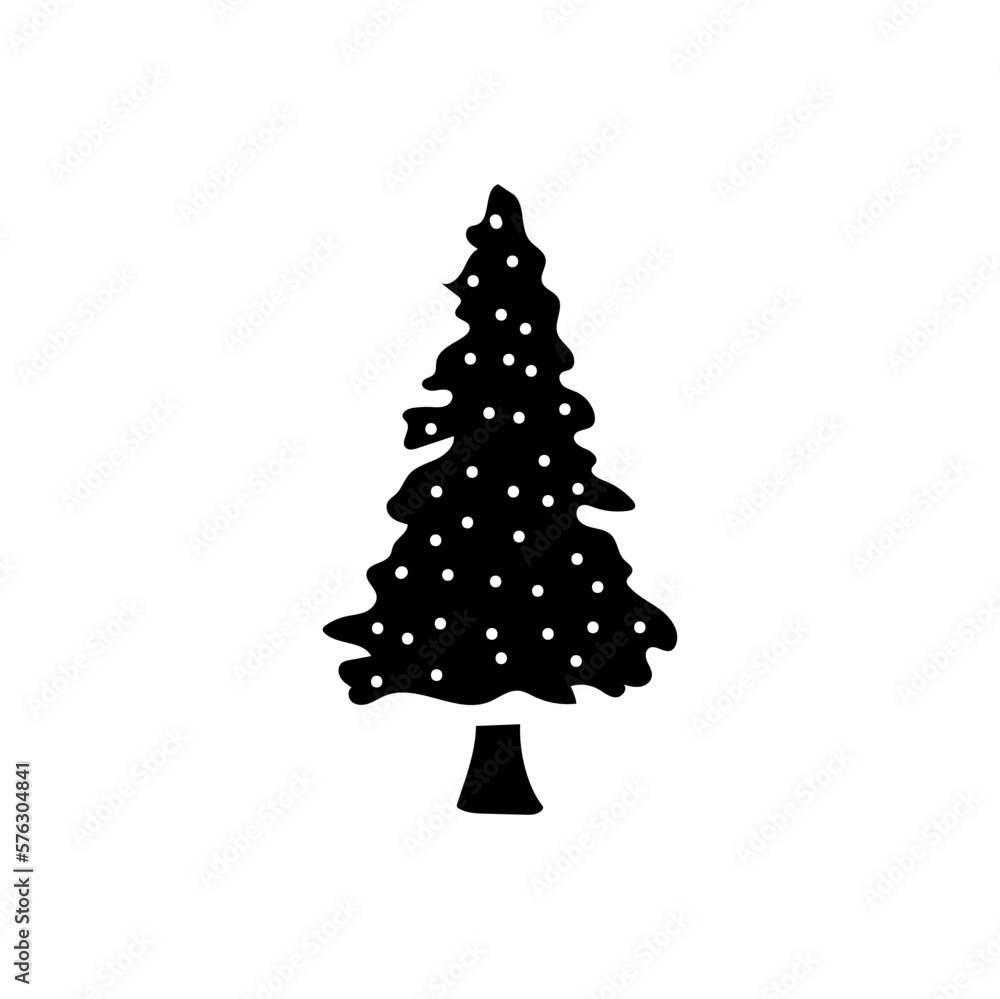 Fototapeta premium abstract conifer pine fir needle trees collection