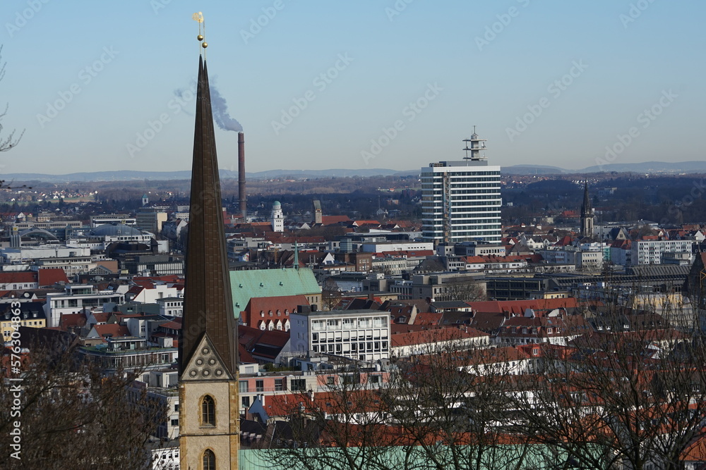 Fototapeta premium Bielefeld von oben aus dr Luft