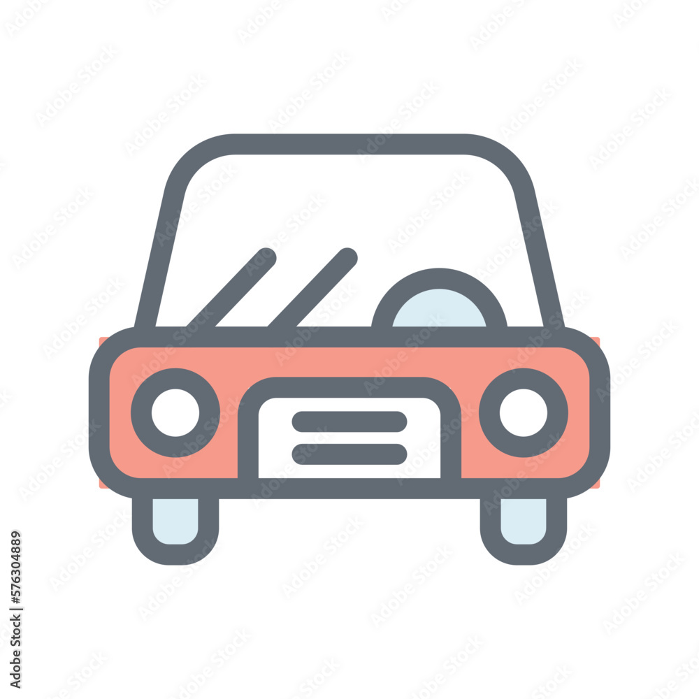 Car Vector Fill Outline Icons. Simple stock illustration stock Car Vector Fill Outline Icons. Simple stock illustration stock