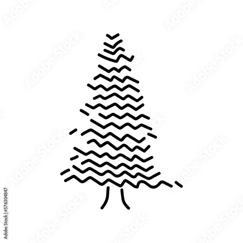 abstract conifer pine fir needle trees collection