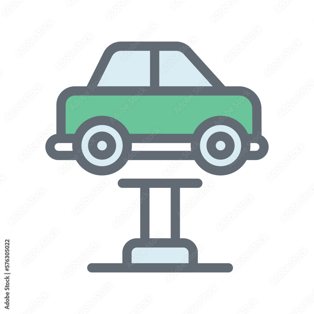 Car Maintenance Vector Fill Outline Icons. Simple stock illustration stock Car Maintenance Vector Fill Outline Icons. Simple stock illustration stock