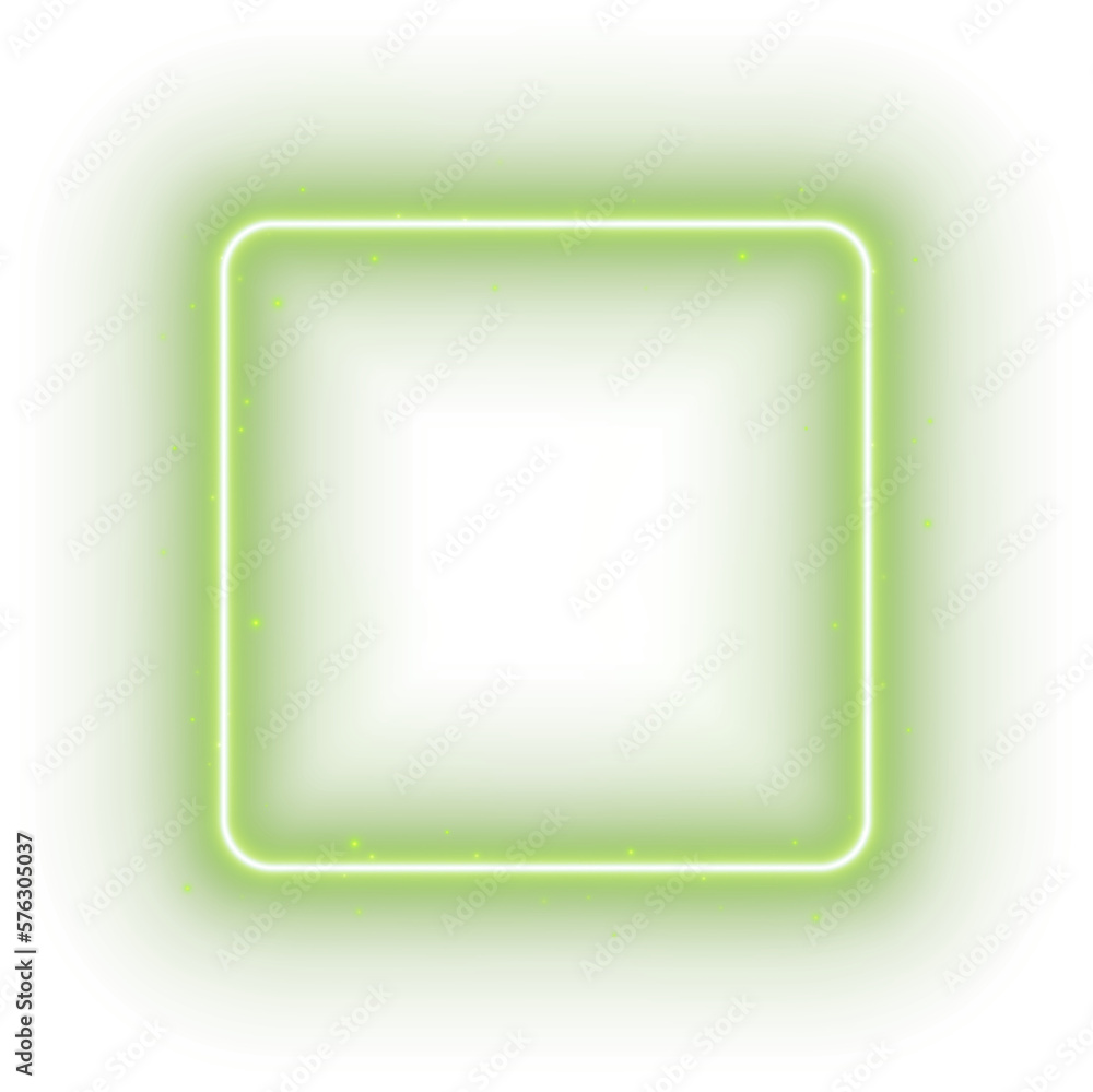 Green Neon Square Green Neon Square