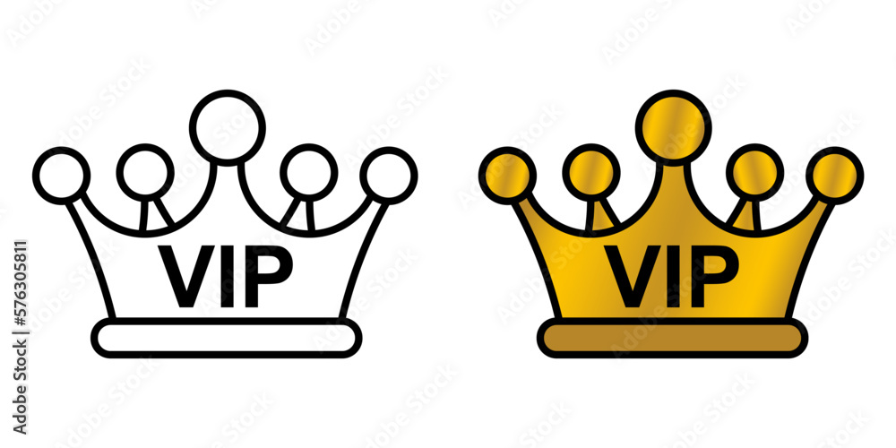 Illustration Vector Graphic of Vip, king, crown Icon Illustration Vector Graphic of Vip, king, crown Icon
