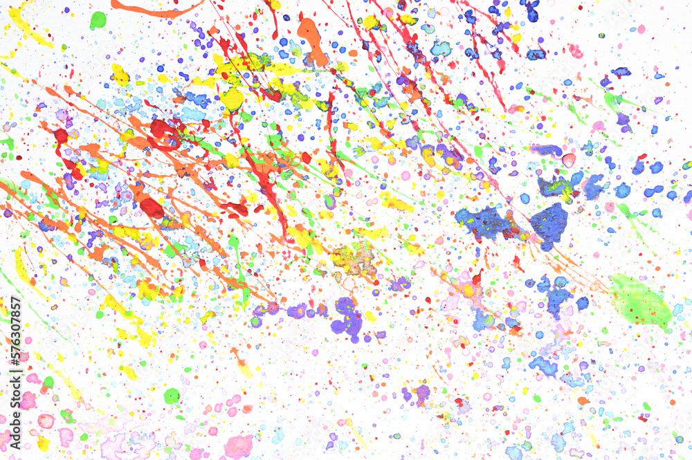 water colour splash on white paper, colorful art design water colour splash on white paper, colorful art design