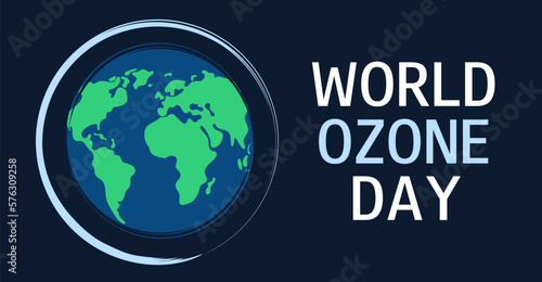 World ozone day concept design. Illustration vector for theme world ozone day. International ozone day. Illustration with planet Earth. 