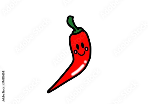 唐辛子のかわいいキャラクター