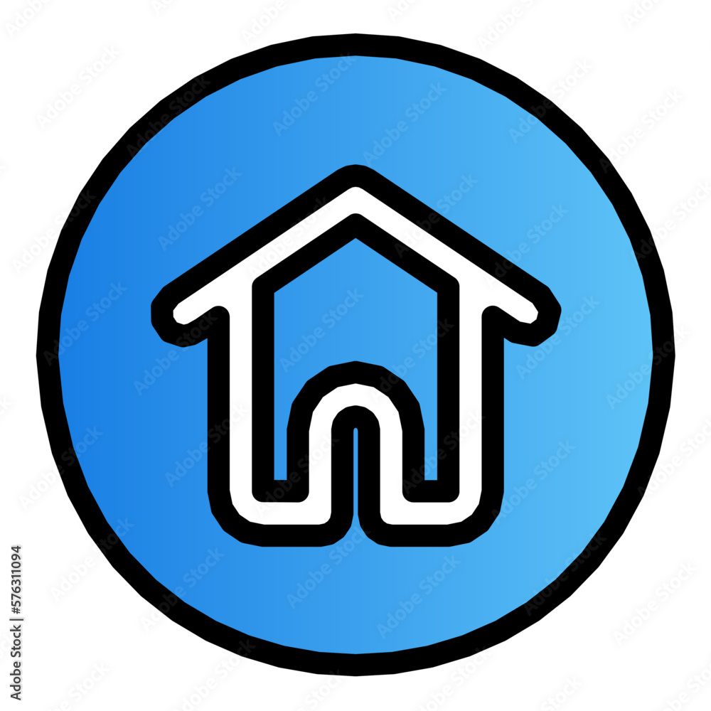 house gradient icon