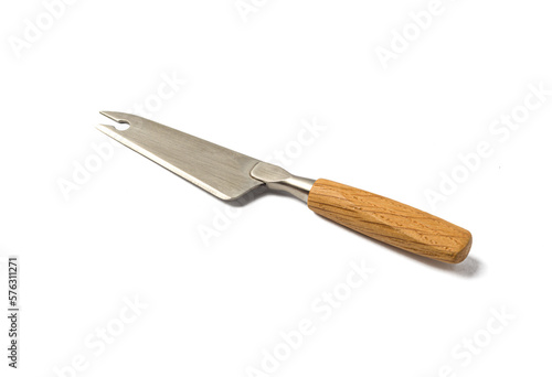  hard cheese kitchen knife isolated on white