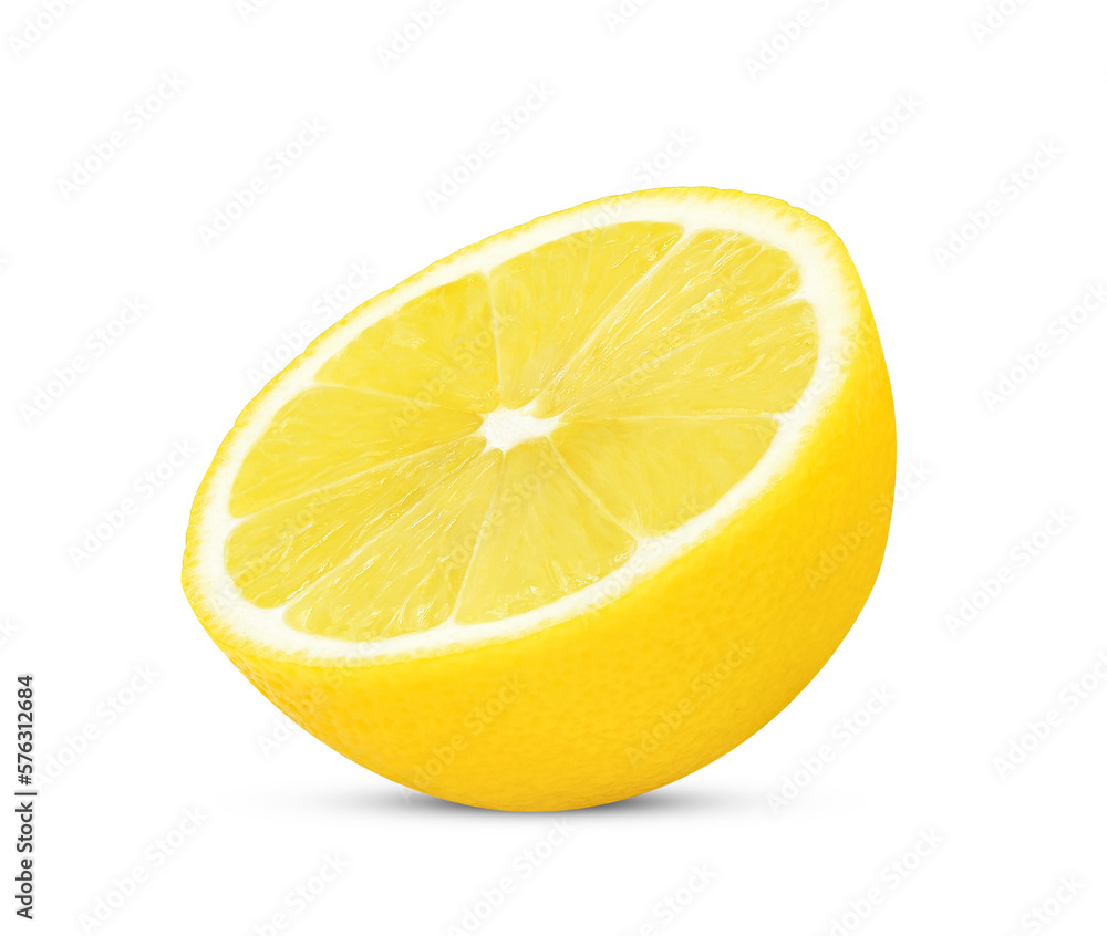 Slice of lemon fruit isolated on transparent background. PNG Slice of lemon fruit isolated on transparent background. PNG