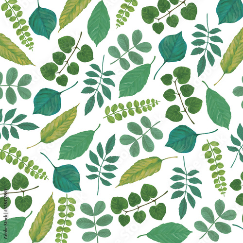 植物模様の背景素材