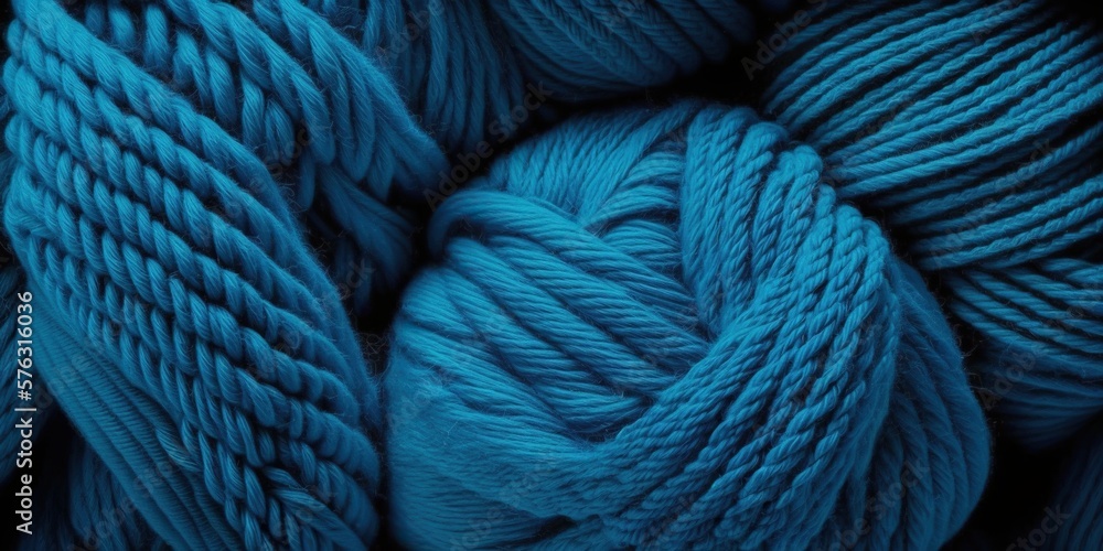 Many_blue_yarn_for_knitting._Twisted_threads_abstract