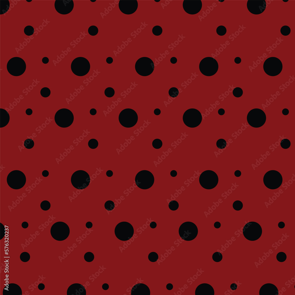 Red Black polka dots pattern Paper Red Black polka dots pattern Paper