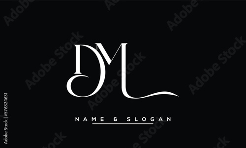 DM,  MD,  D, M  Abstract  Letters  Logo  Monogram