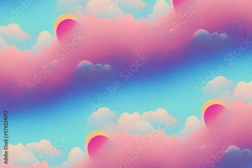 Sky and clouds pattern background